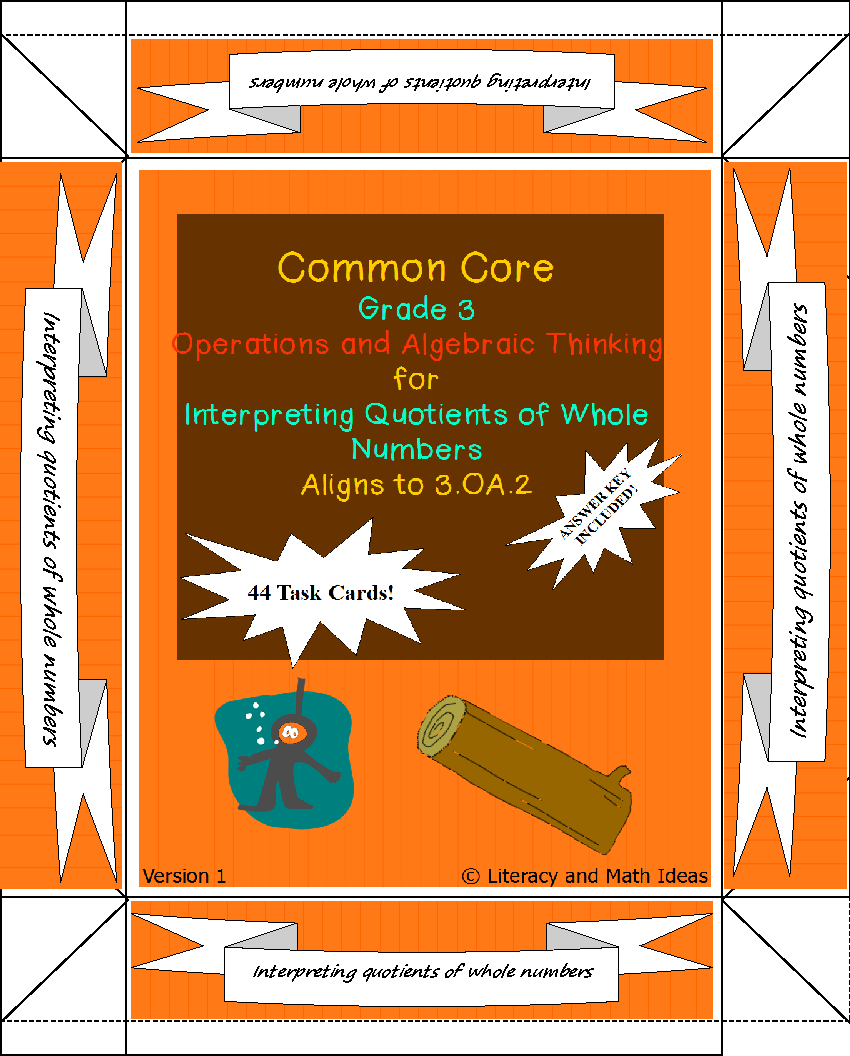 Grade 3 Math Common Core 3.OA.2 Interpreting Quotients