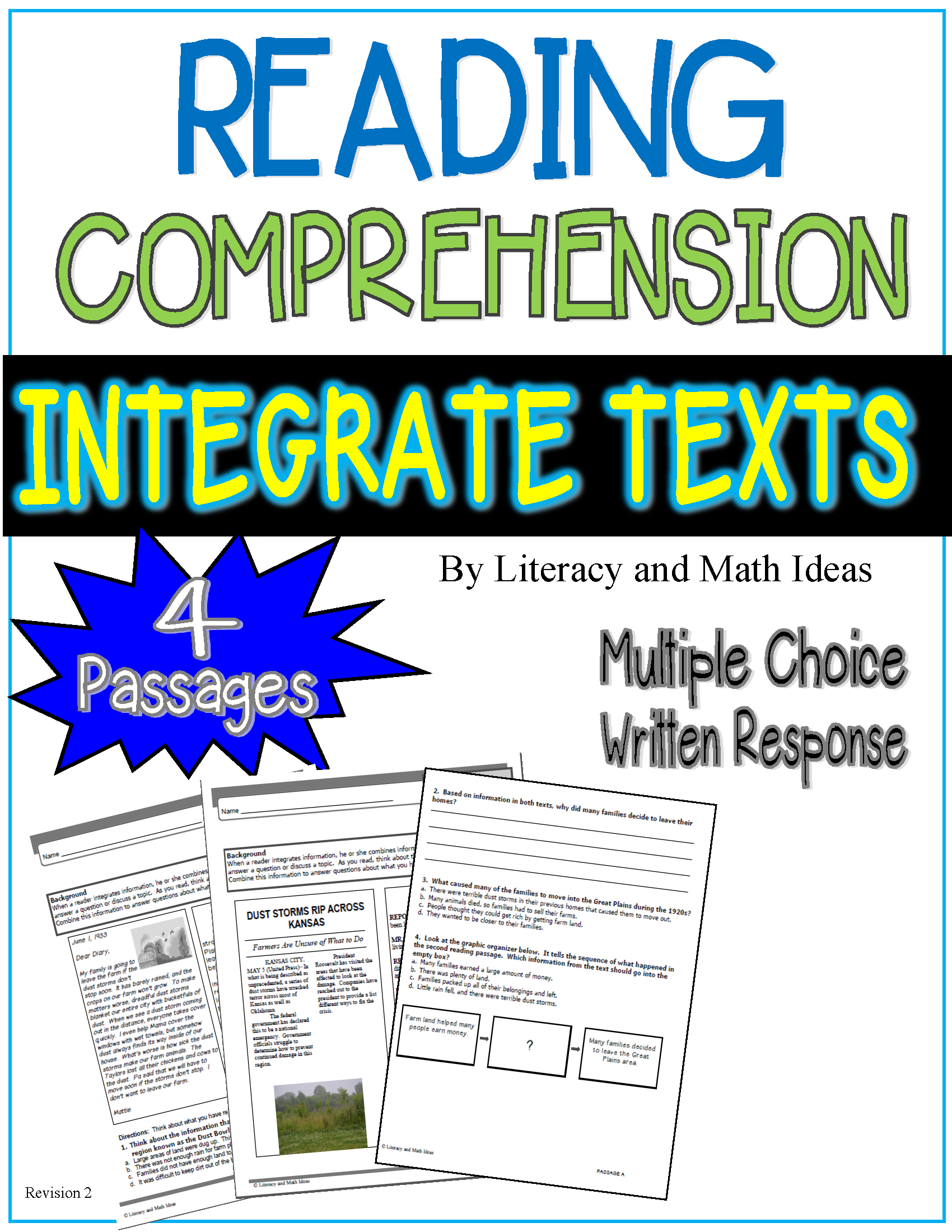 Math Texts Comprehension Reading Comprehension: Integrate Texts â Literacy and Math Ideas
