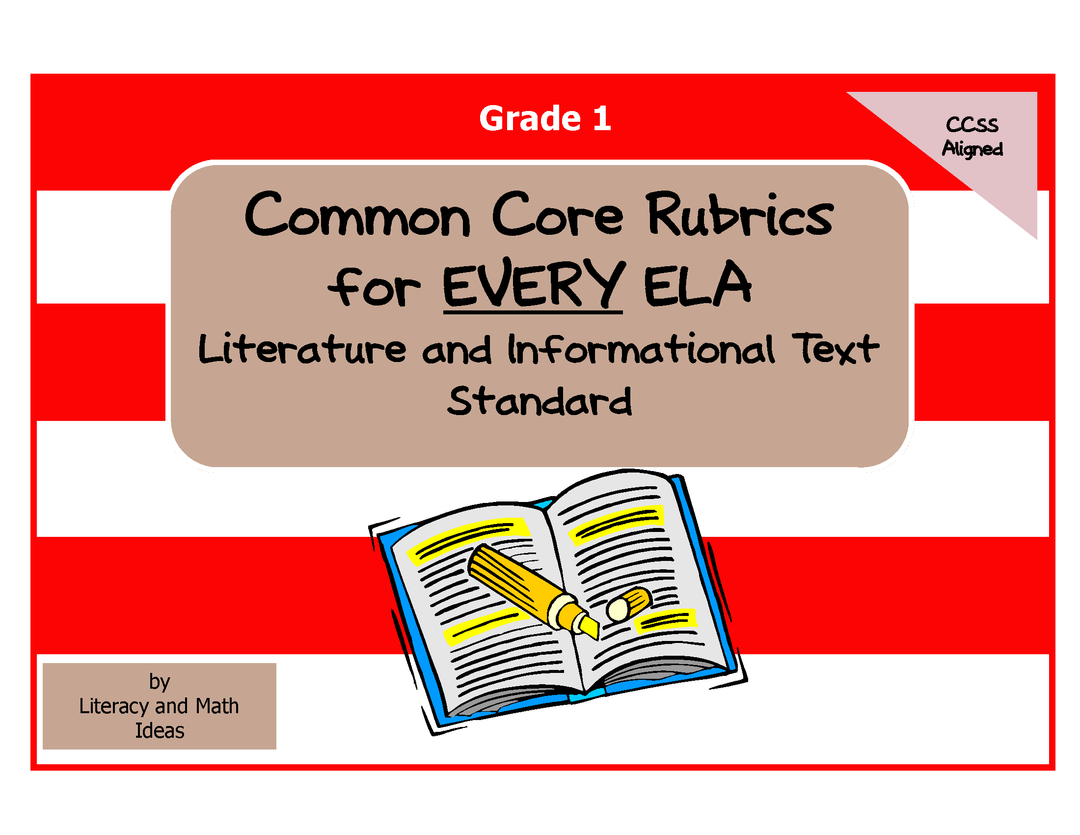 Grade 1 Common Core Standards Mega Pack