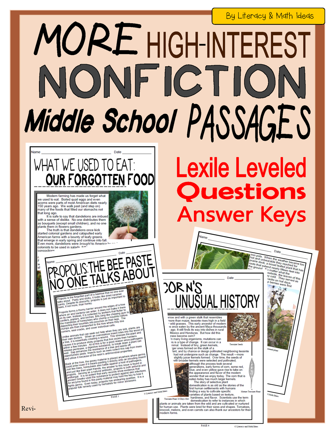 More High-Interest Nonfiction Passages (Middle School)