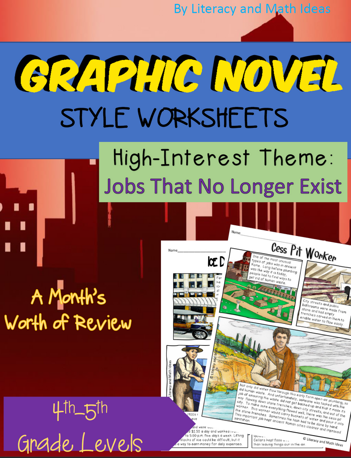Graphic Novel Style Worksheets High-Interest