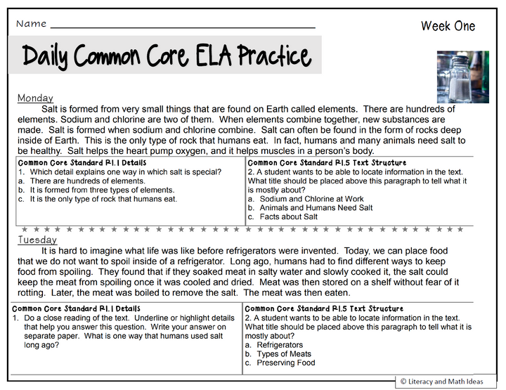 A Full School Year (Daily Common Core Reading) Grade 3