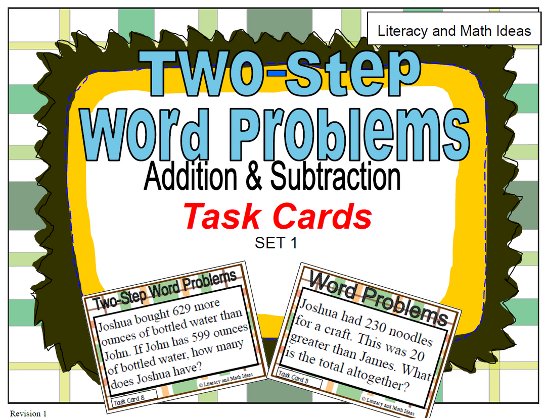 (Set 1) Two-Step Word Problems (Addition and Subtraction)