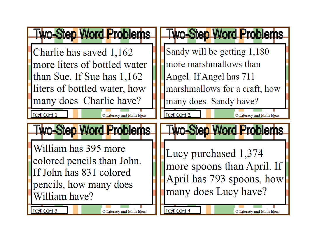(Set 1) Two-Step Word Problems (Addition and Subtraction)
