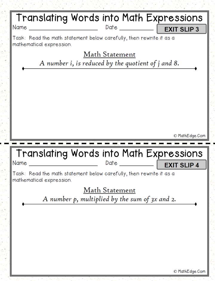 Converting Word Problems into Math Expressions
