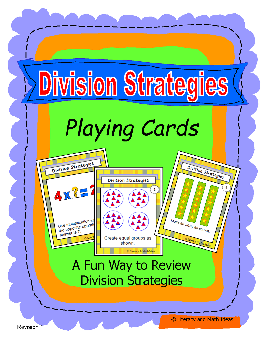 {FREE} Division Strategies Playing Cards
