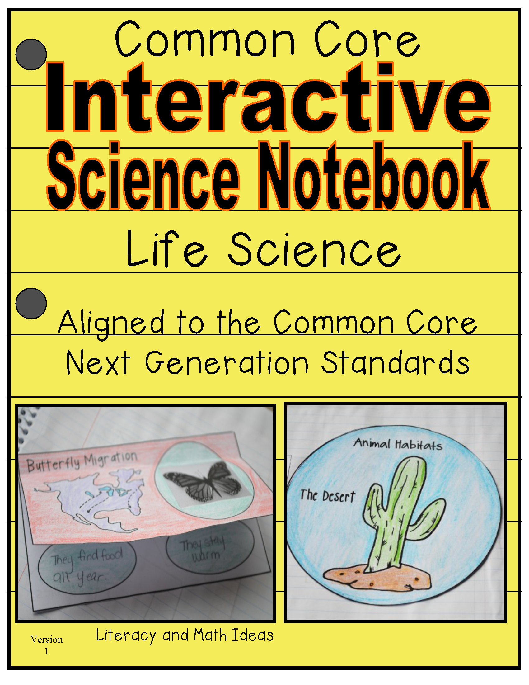 Life Science Interactive Notebook – Literacy and Math Ideas