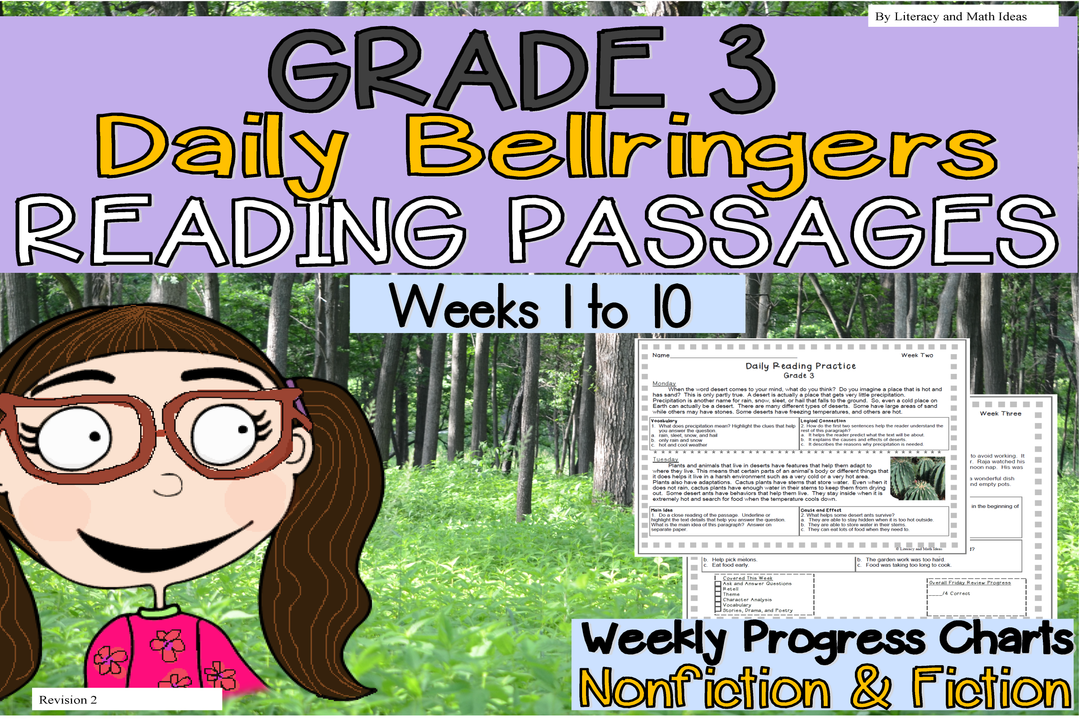 Grade 3 Daily Reading Practice (Weeks 1-10)
