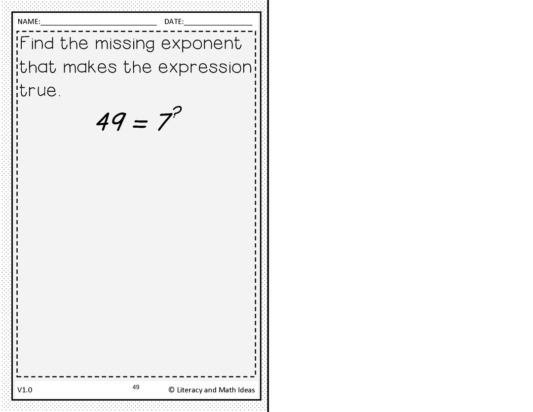 Fundamental Concepts of Exponents Volume 1