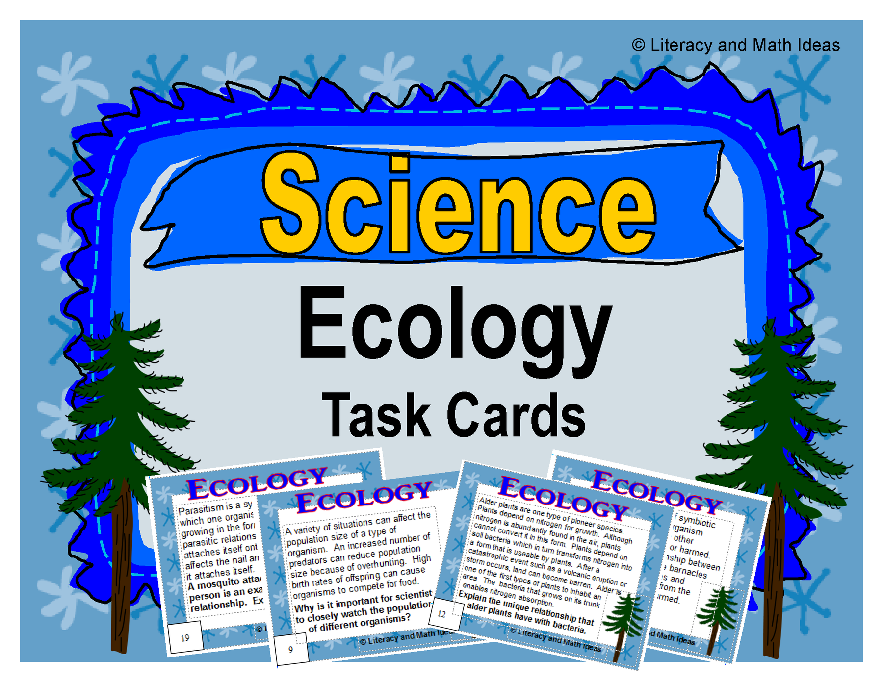 Ecological With Math Ecology Task Cards – Literacy and Math Ideas