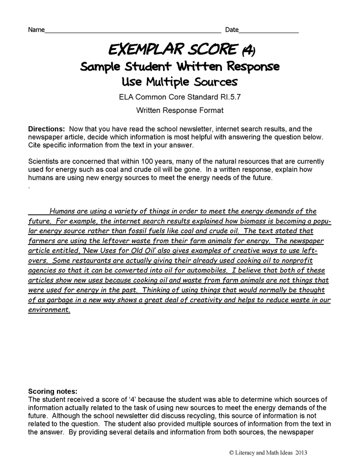 Point of View Grade 5 Common Core RL.5.6 and RI.5.6