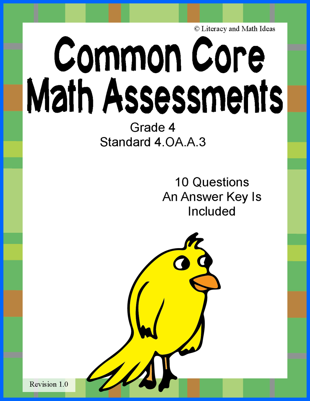4.OA.A.3 Common Core Assessment (Grade 4)