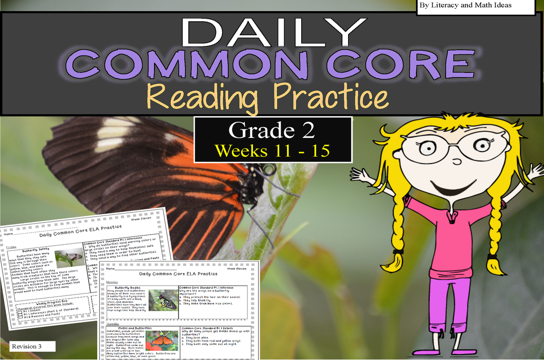 Grade 2 Daily Common Core Reading Practice Weeks 11-15