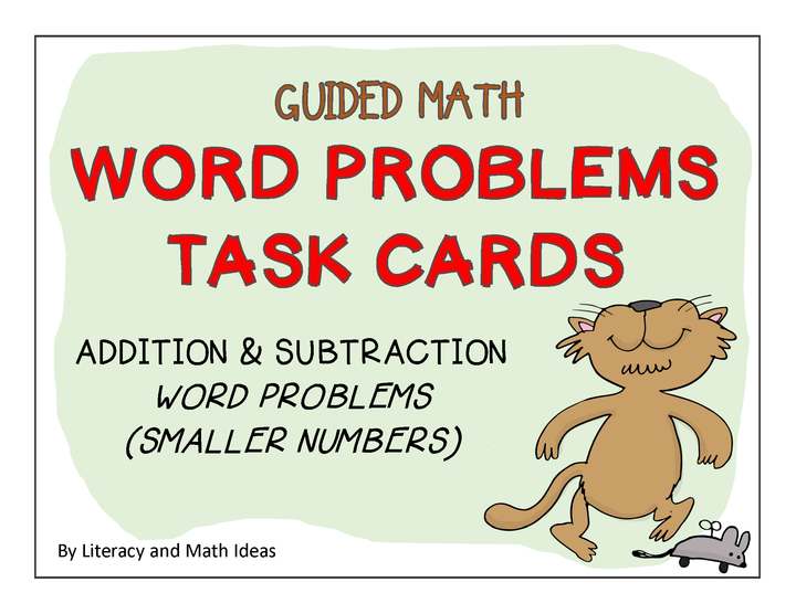 Guided Math Word Problems: Adding and Subtracting Smaller Numbers