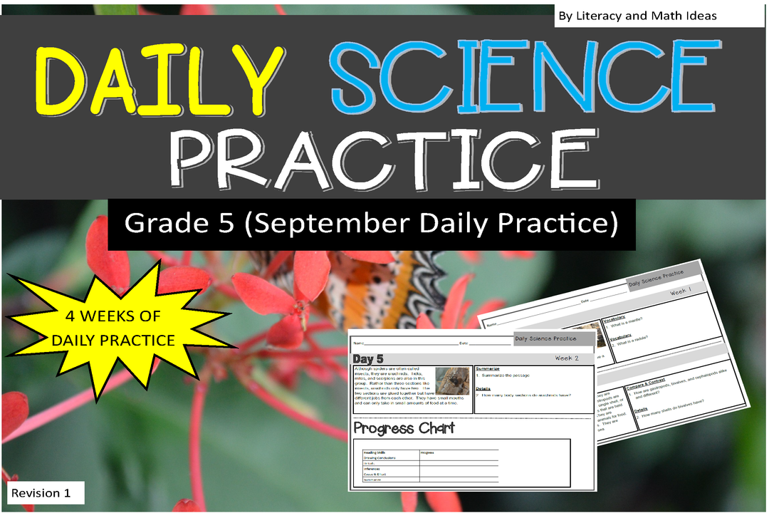 Daily Science Practice (Grade 5: September Full Month)