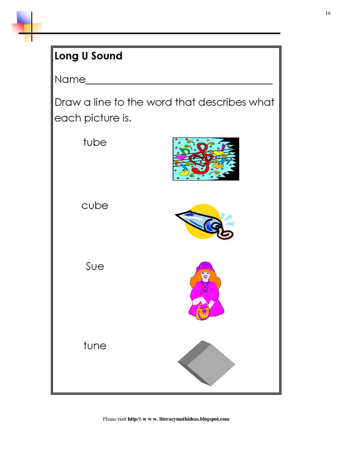 Long Vowel Practice Worksheets