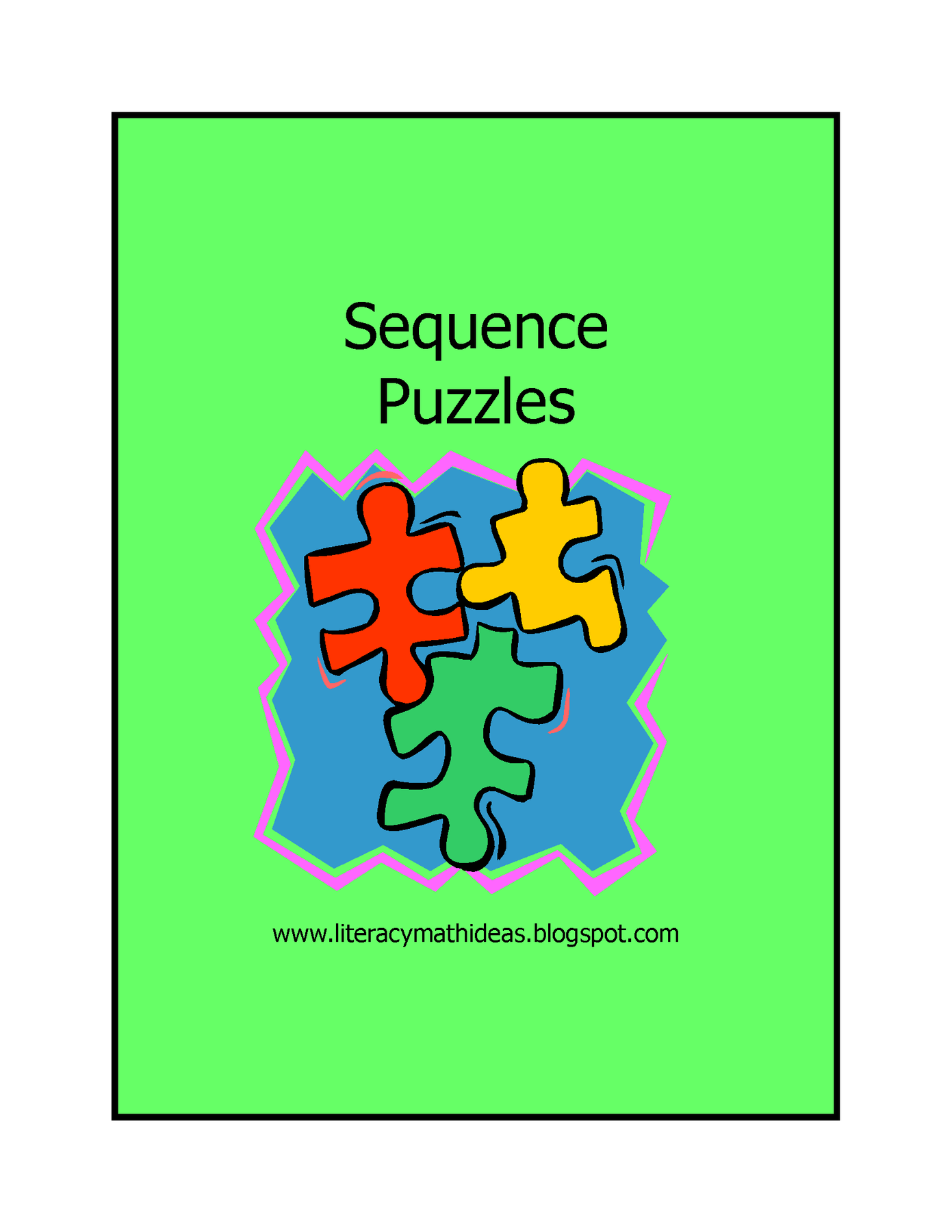 Sequence Math Idea Sequence Puzzles – Literacy and Math Ideas