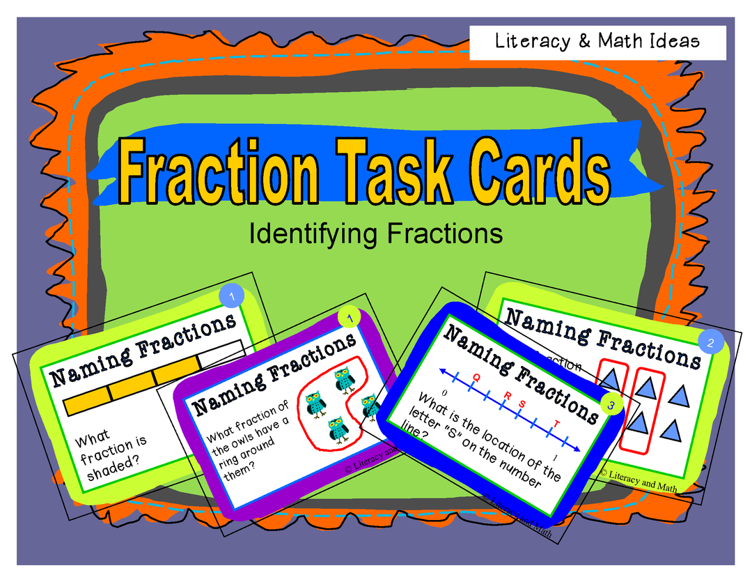 Fraction Task Cards: Identifying Fractions
