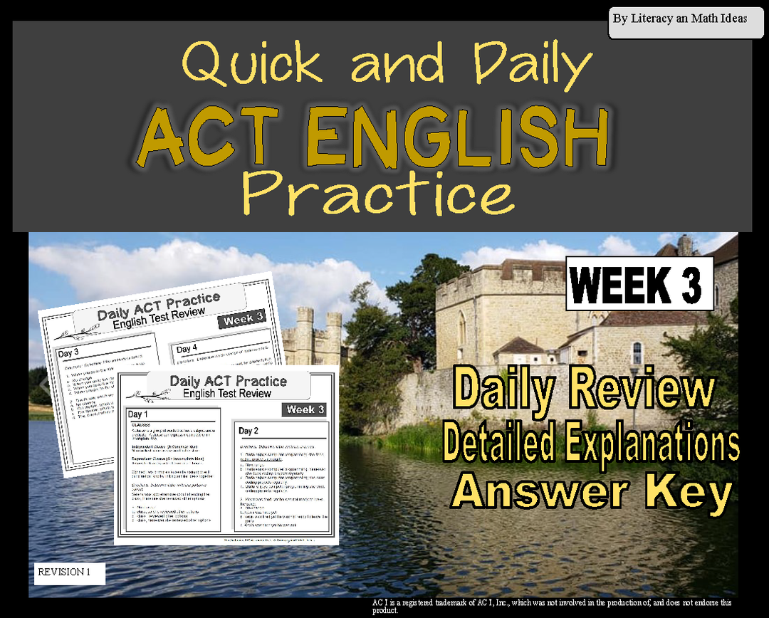 Daily ACT English Test Practice (Week 3)
