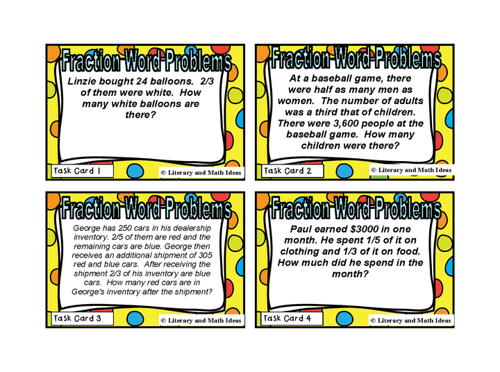 Multi-Step Fraction Word Problems