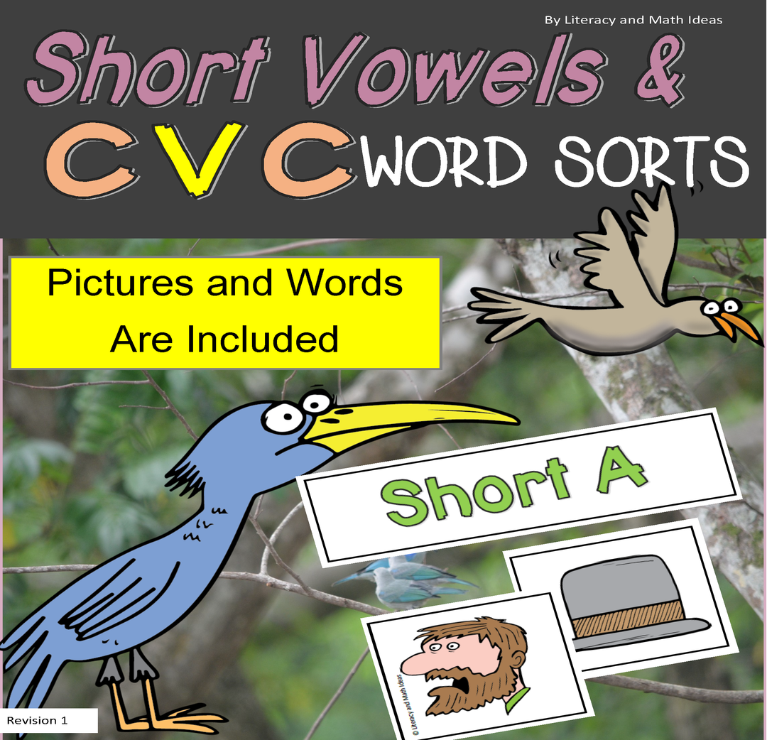 Short Vowels and CVC Word Sorts