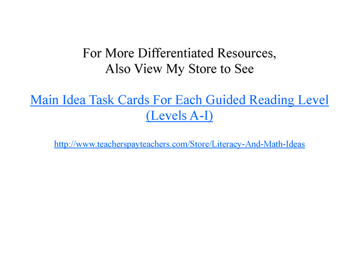Print and Use (230 Leveled Task Cards) Inferences