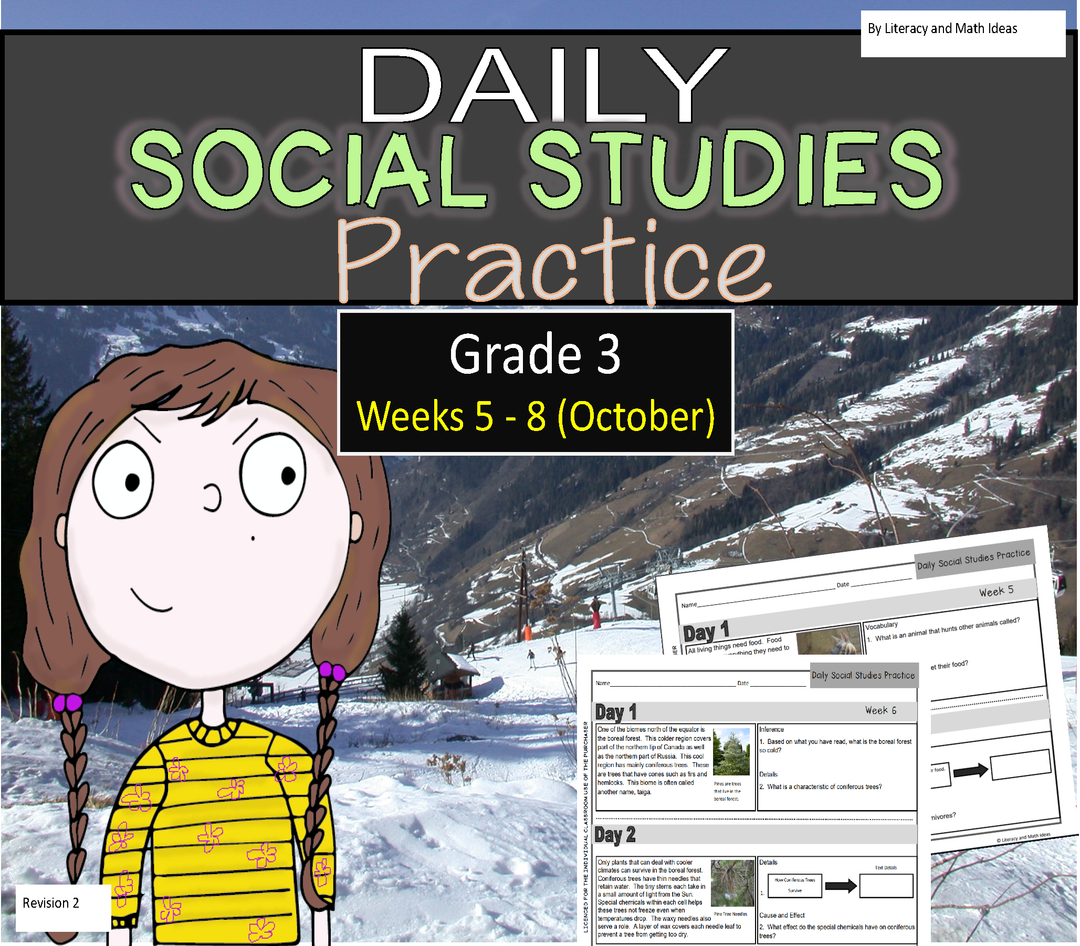 Daily Social Studies (Grade 3 Weeks 5 - 8)