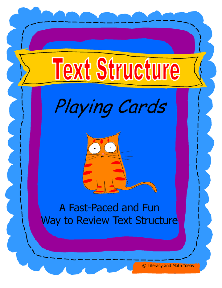 Text Structure Playing Cards