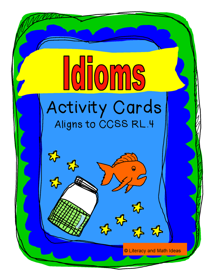 Common Core Idiom Task Cards and Literacy Center