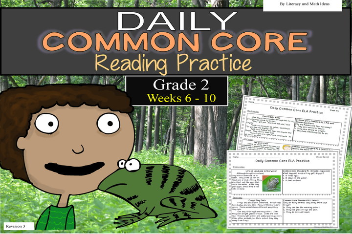 Grade 2 Daily Common Core Reading Practice Weeks 6-10