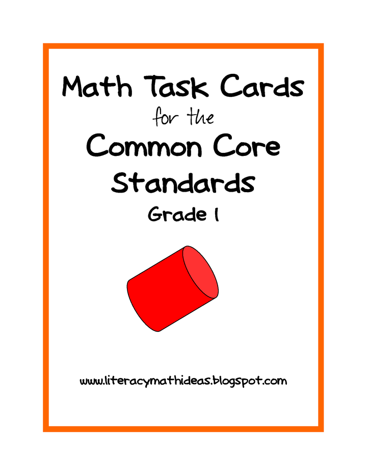 Common Core Standards Math Task Cards: Grade 1