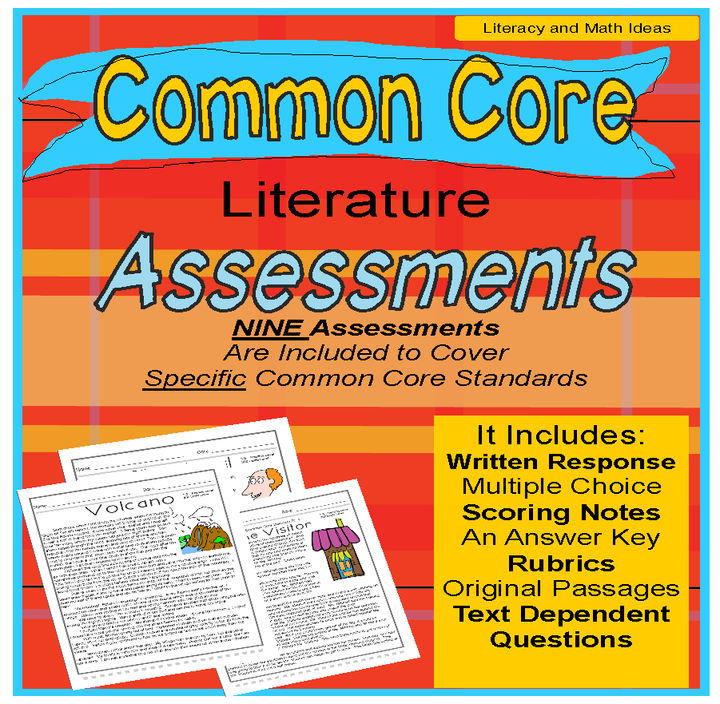 Grade 5 Common Core Literature Assessment Bundle