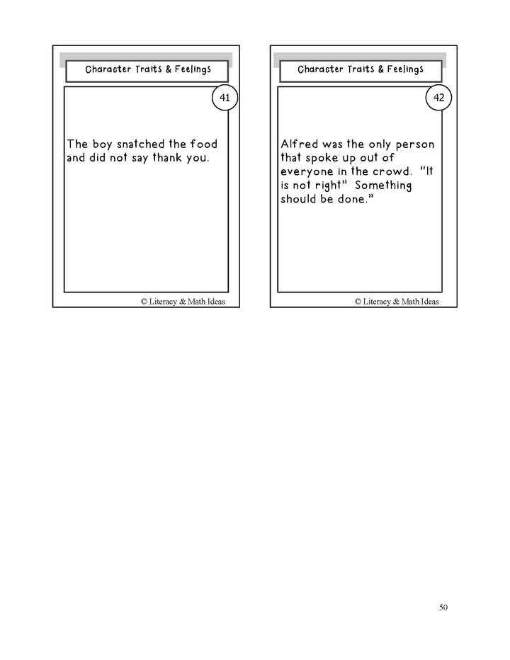 Differentiated Inference Task Cards to Teach How to Infer