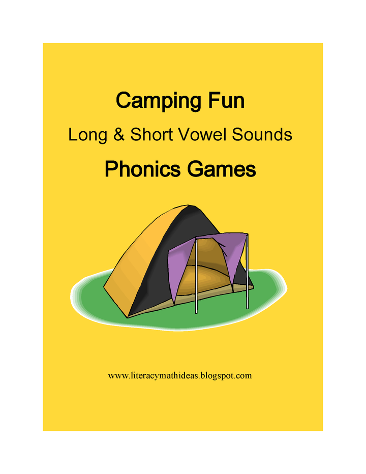 Camping Fun Phonics Vowel Sounds Games