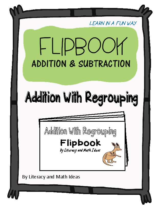 Addition With Regrouping Flipbook
