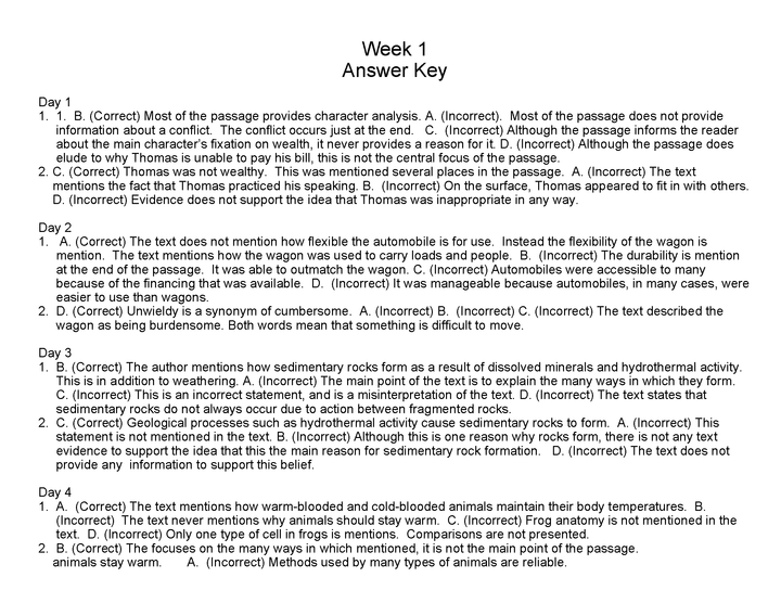 Daily ACT Reading Test Practice (Week 1)