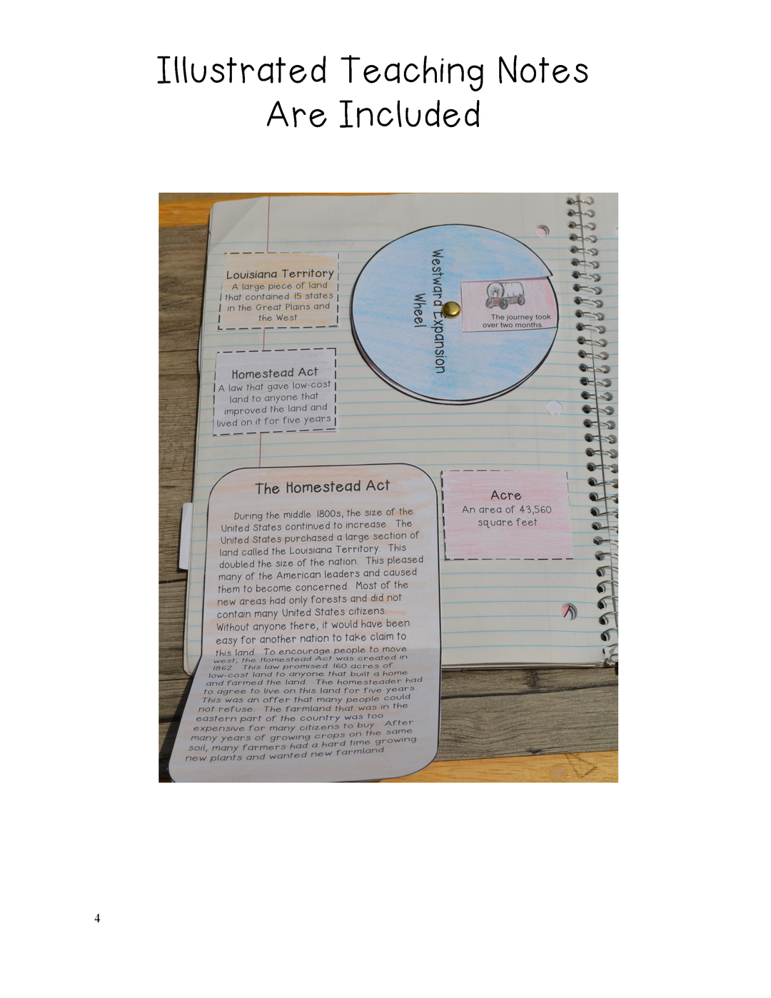 Westward Expansion and the Pioneers Interactive Notebook